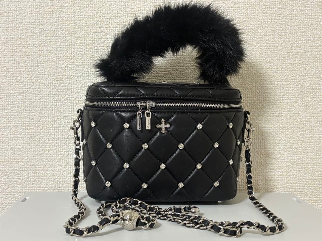 バッグ ANDWANG Jewel classic quilting vanitybag