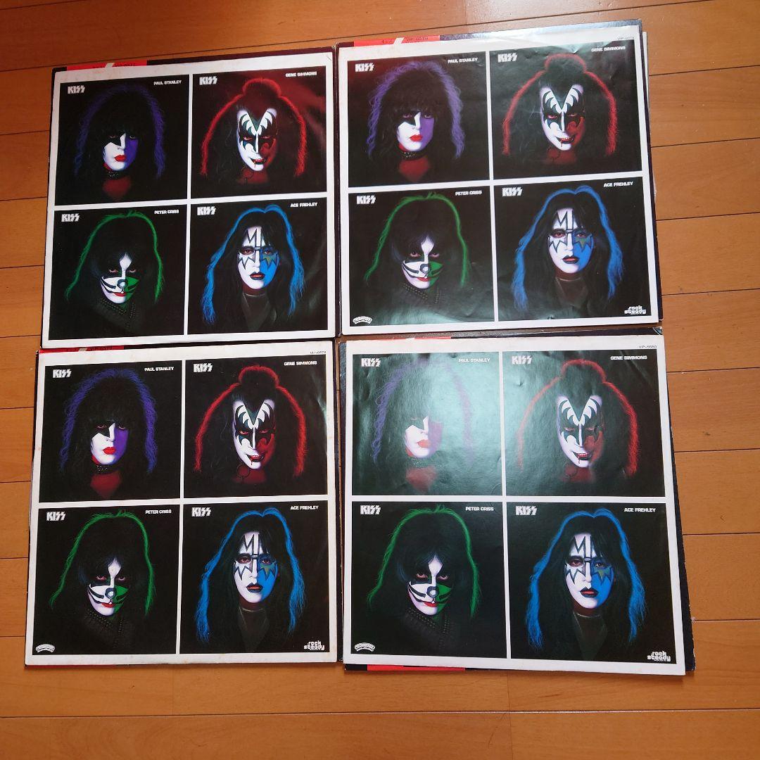【人気盤】キッス ソロ 4枚セット / キッス 国内初回帯 ポスター付属 ！！