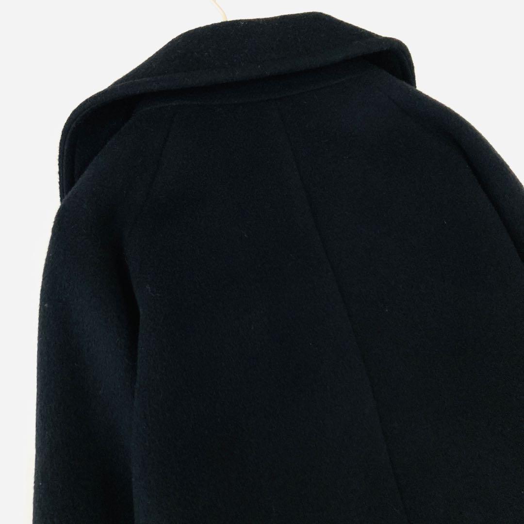 美品✨️ティッカ　23年モデル　ピーコート　オーバーサイズ　ダブルブレスト　黒