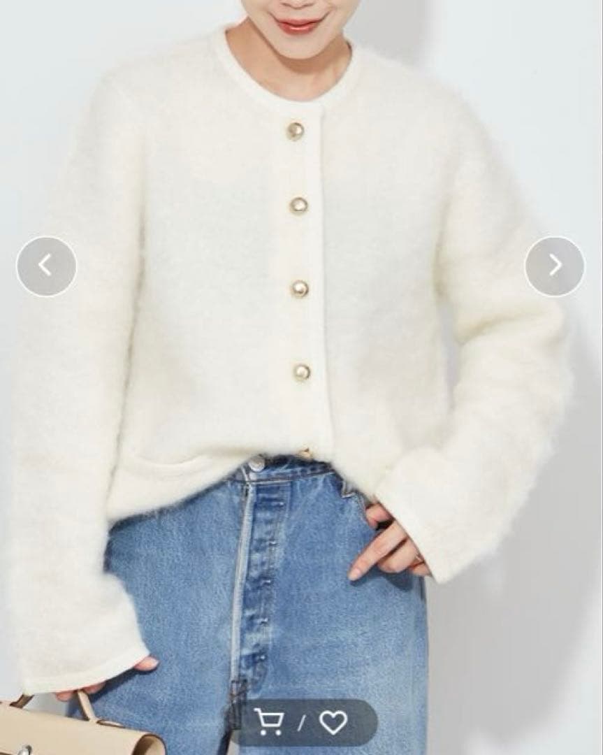 plage GIRL メタルボタンモヘヤジャケット