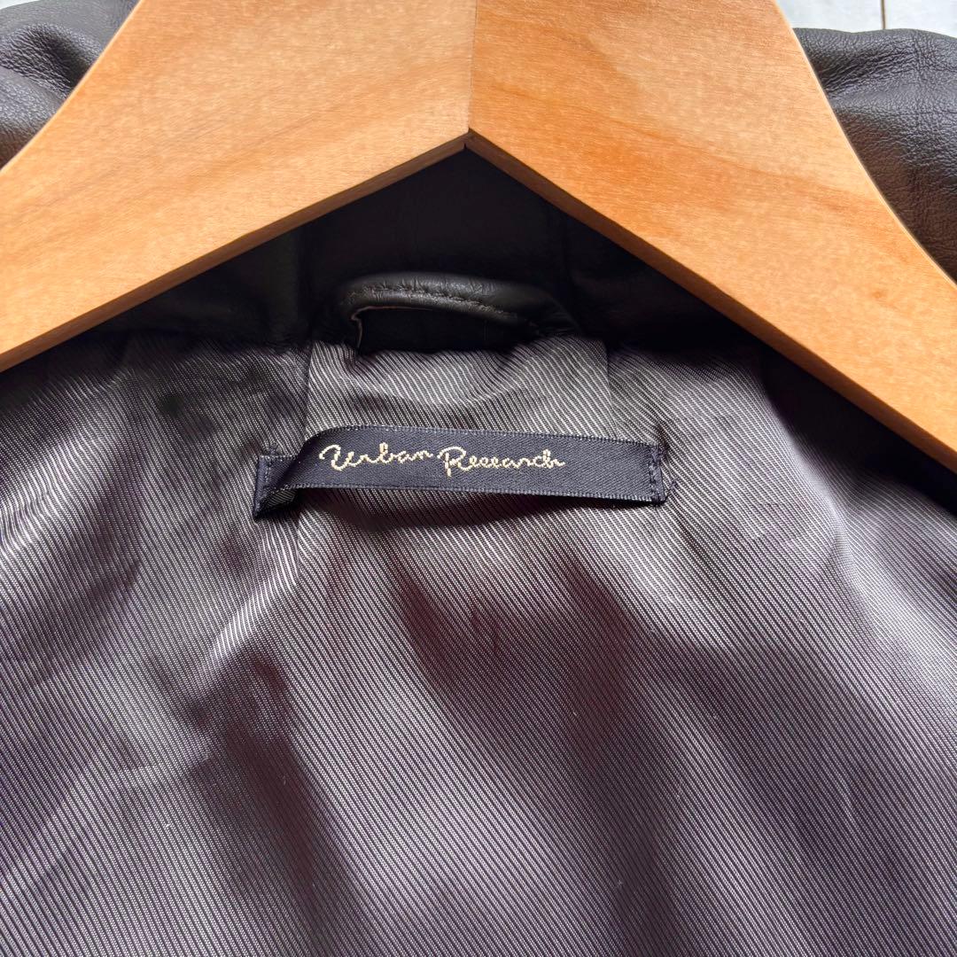 URBAN RESEARCH／アーバンリサーチ　ピッグスキンダウンベスト　本革