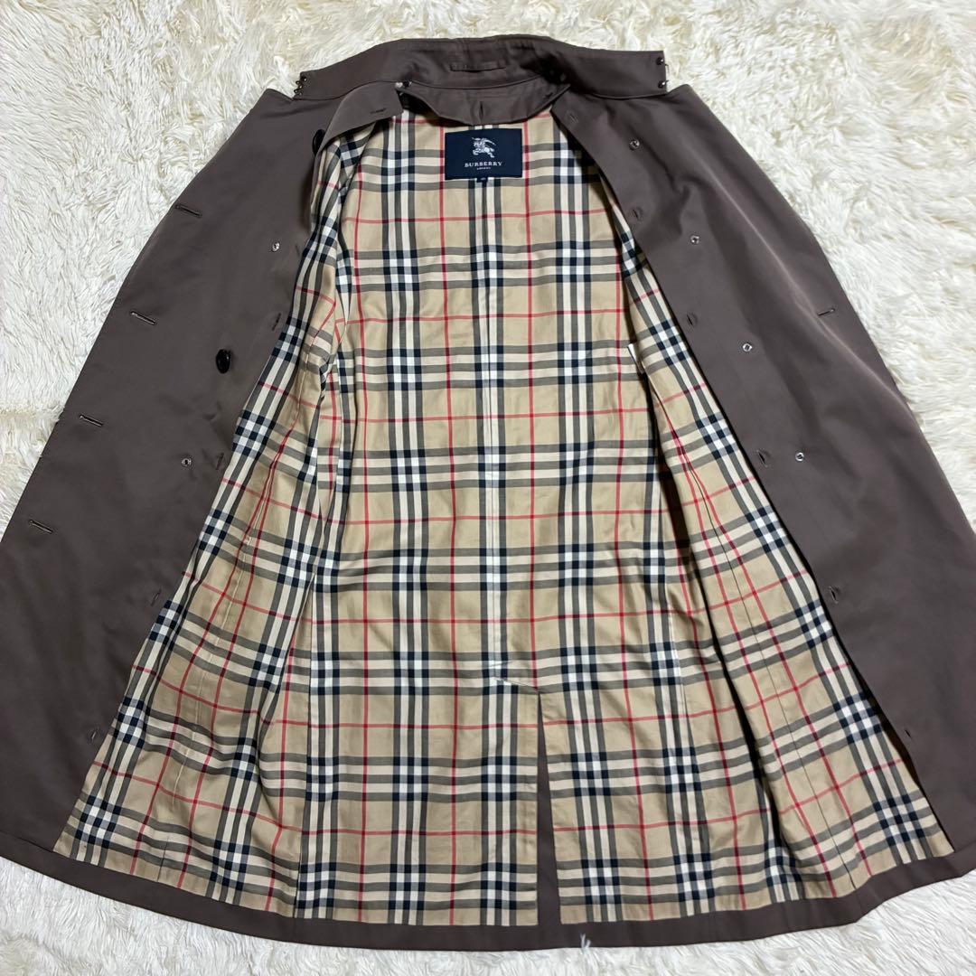 希少 極美品 バーバリーロンドン トレンチコート ノバチェック ライナー付 L