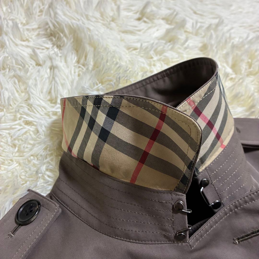 希少 極美品 バーバリーロンドン トレンチコート ノバチェック ライナー付 L