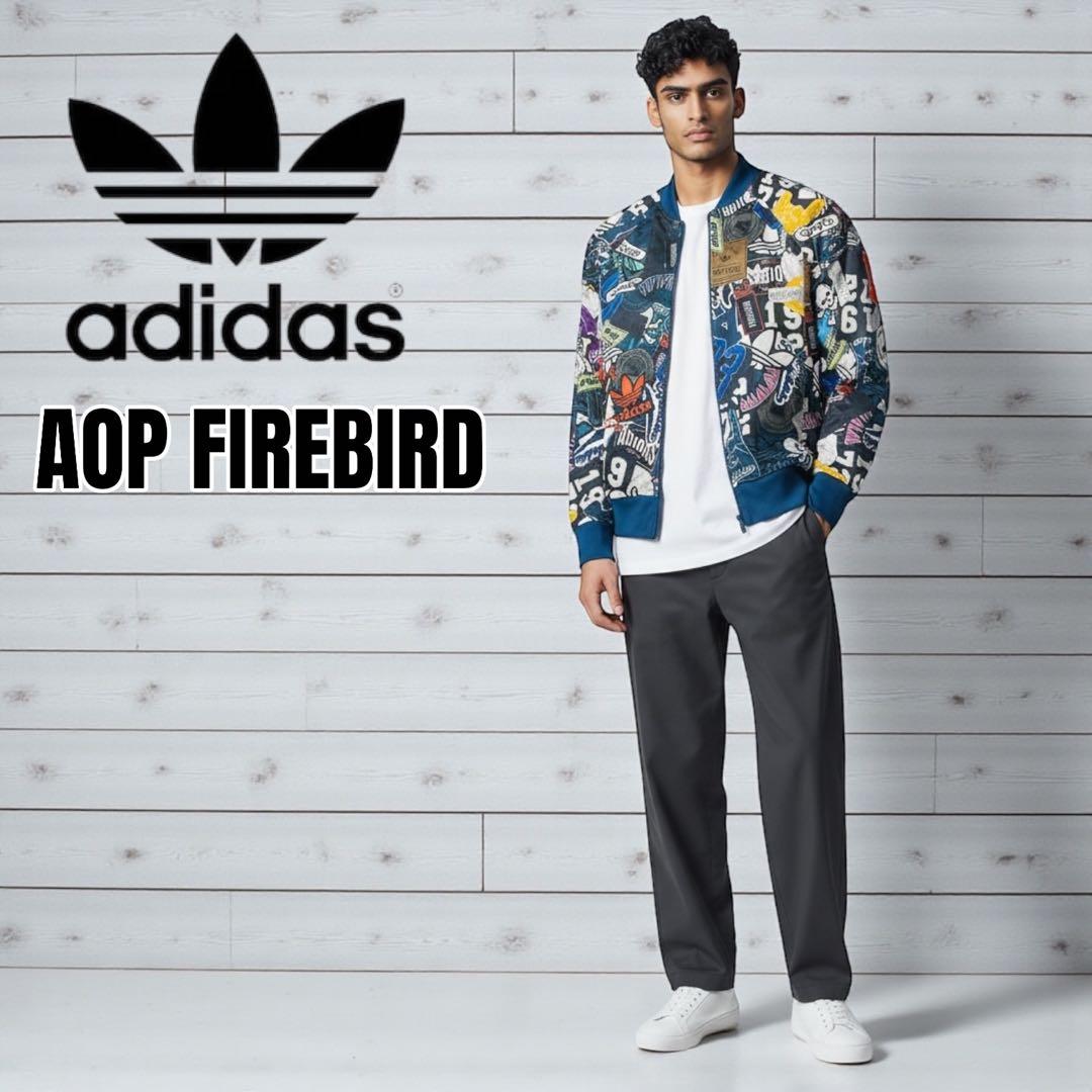 【激レア】adidas AOP FIREBIRD 総柄　トラックジャケット　XL