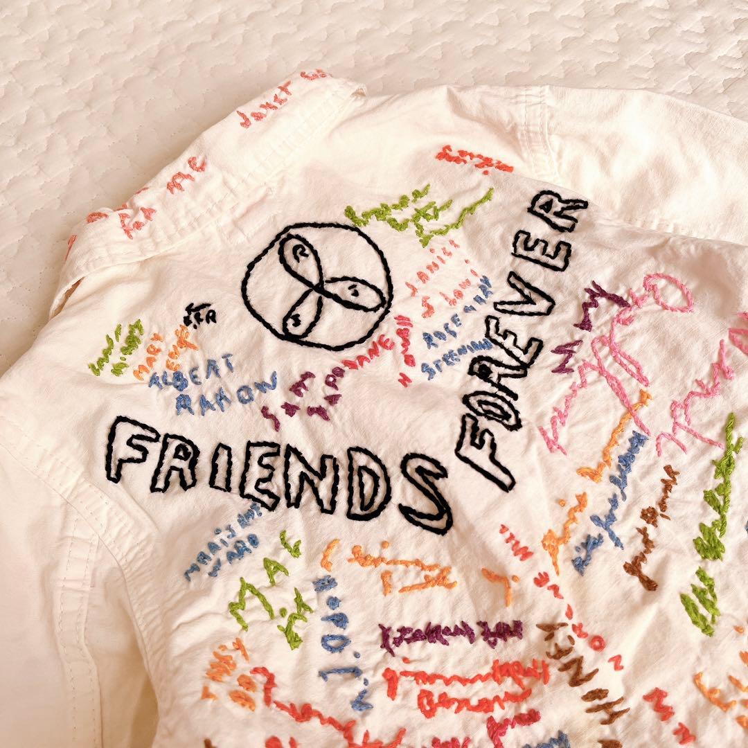 デニムダンガリー　総刺繍ジャケット　ショップコート　120