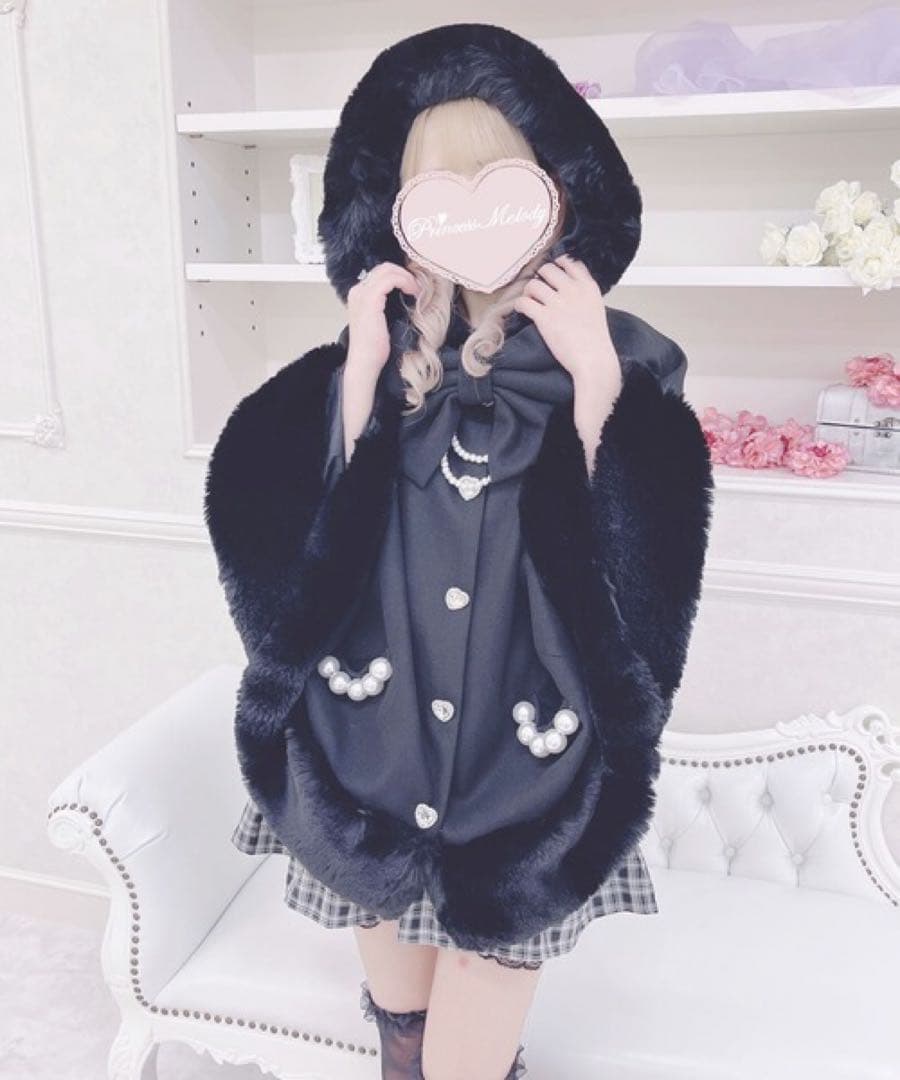 MARS ‪‪ポンチョ ケープコート コート 黒 マーズ