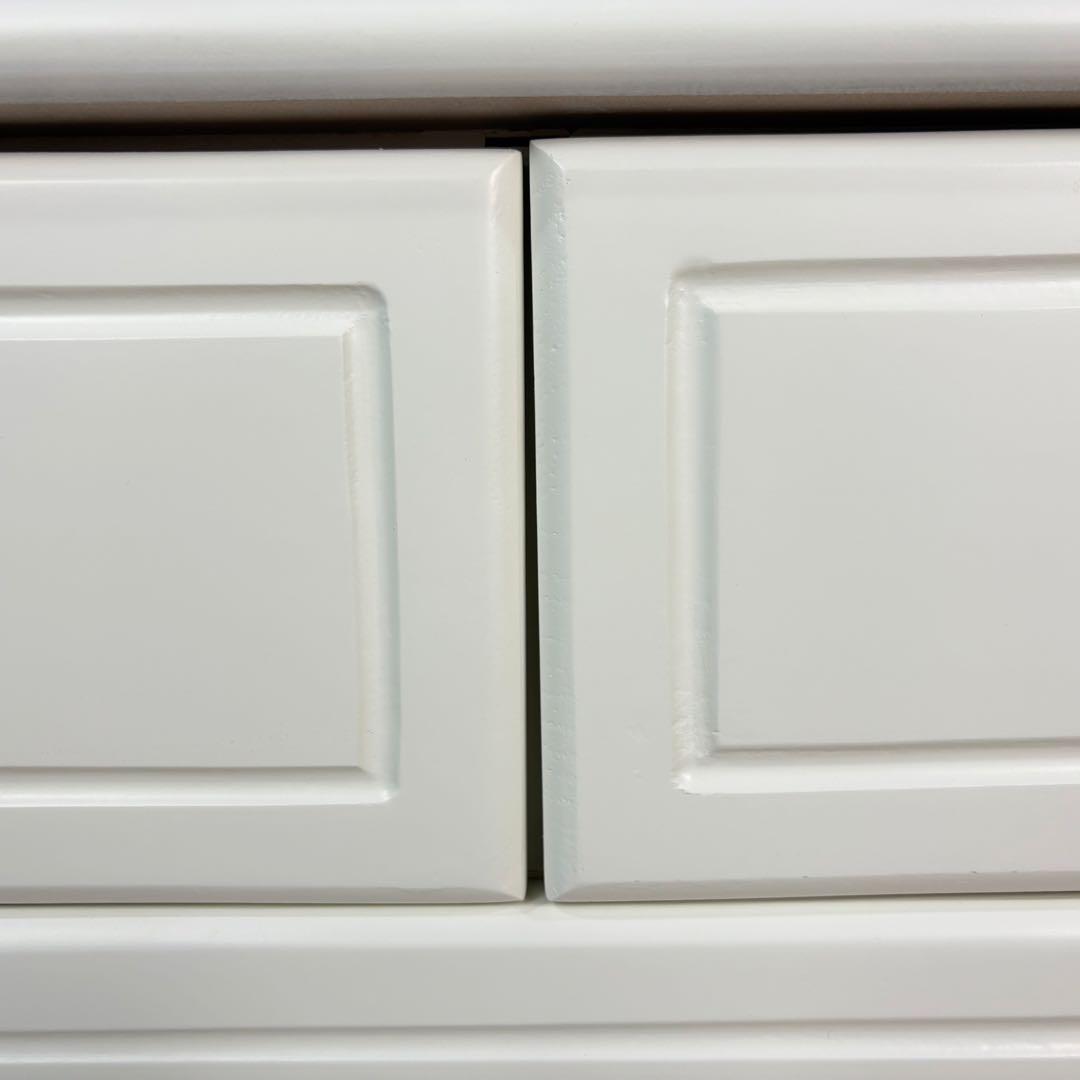 訳あり品！【105】フレンチ調ホワイトチェスト三段四つ引き木製収納家具姫系タンス