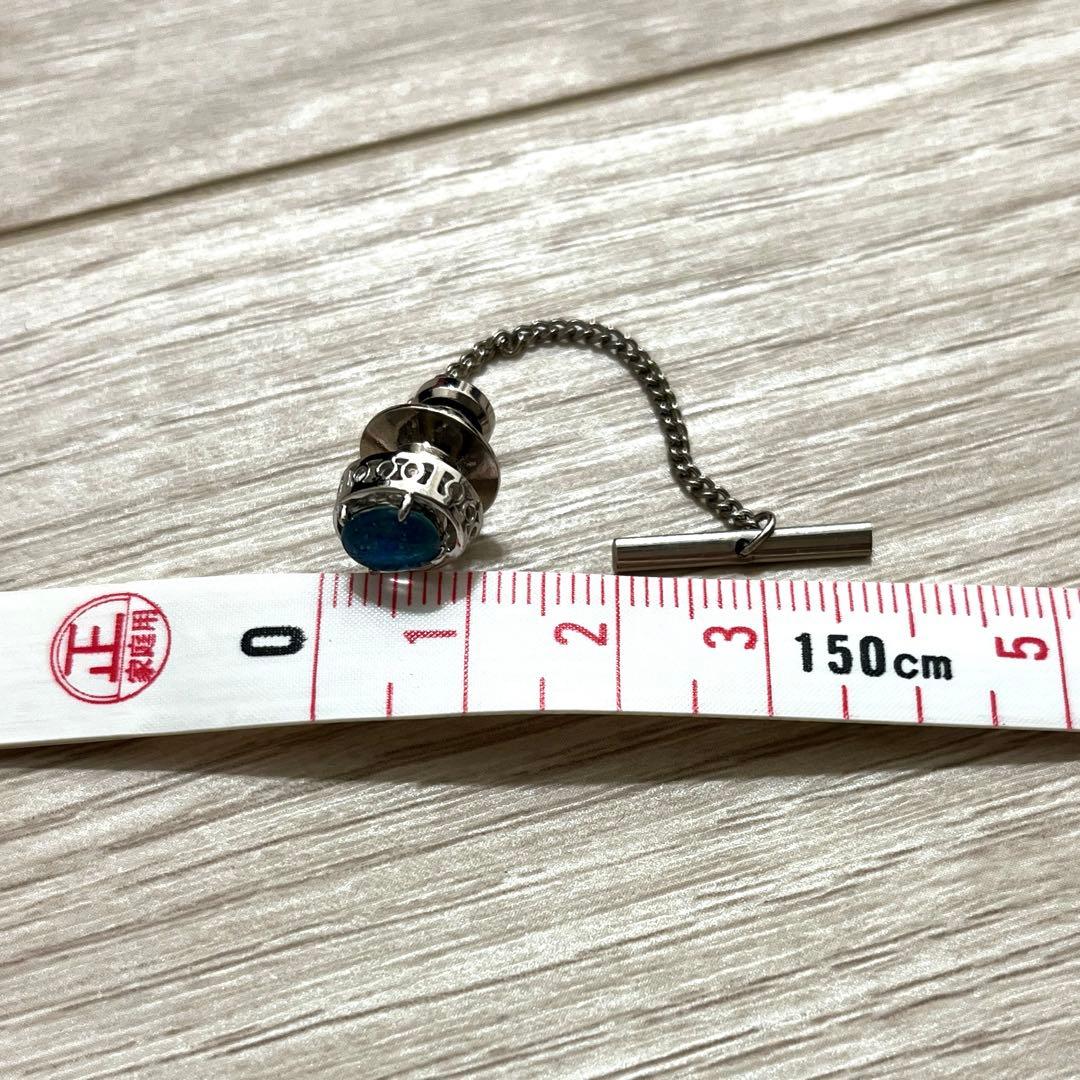 ネクタイピン　タイタックピン 　 ホワイトゴールド　10金　K10 アンティーク