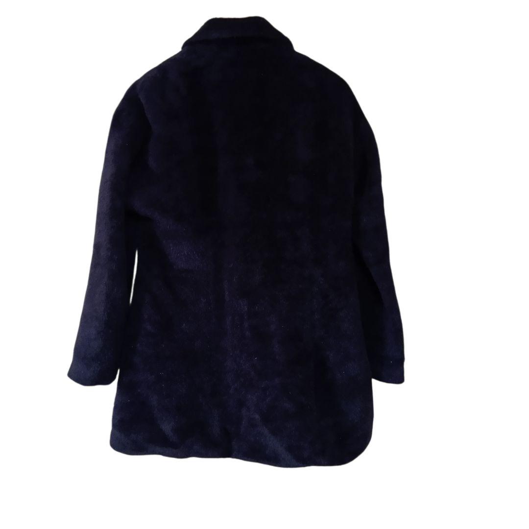 高級アルパカ100%ウール起毛コート　ブラック