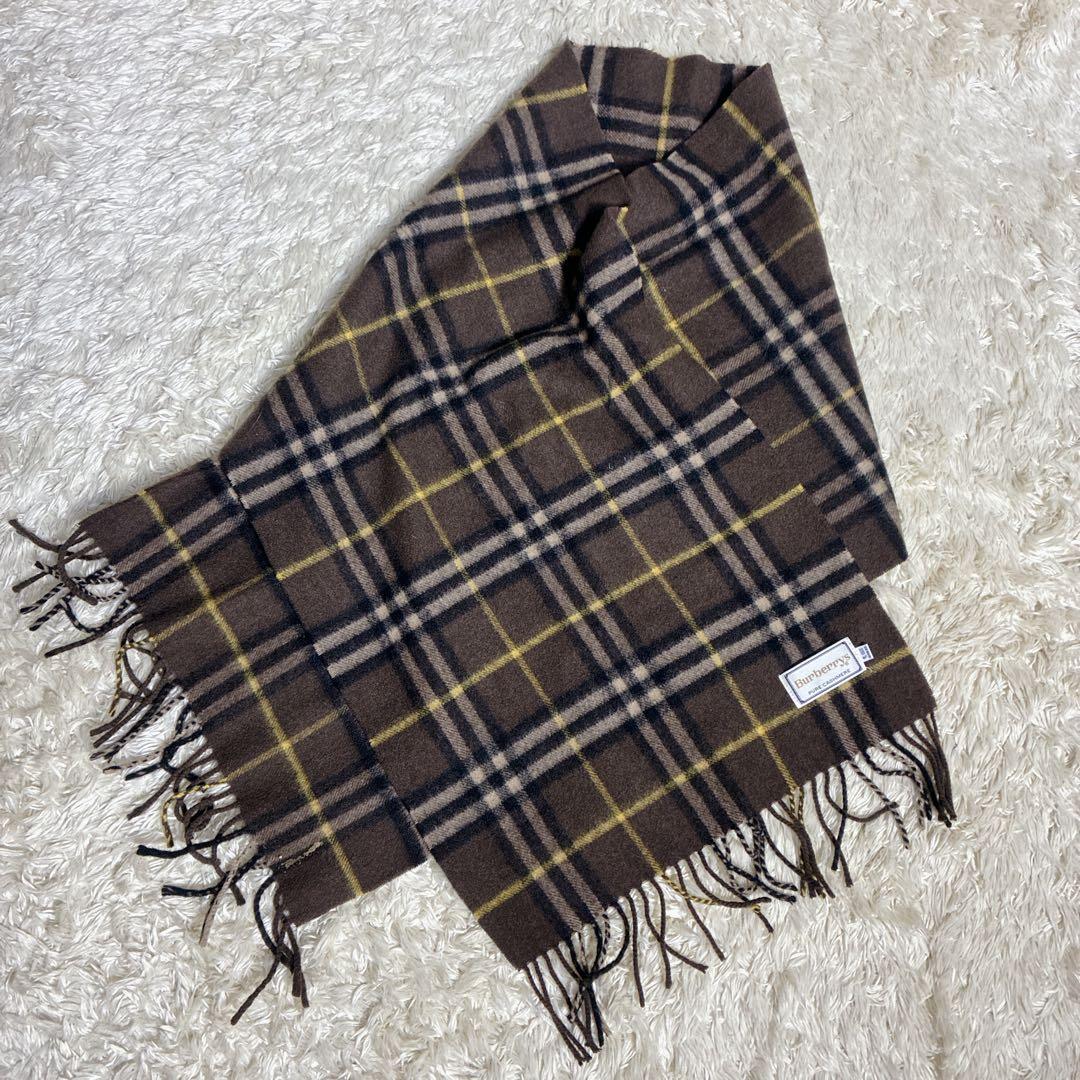 小物 Burberrys CASHMERE100% Novacheck scarf