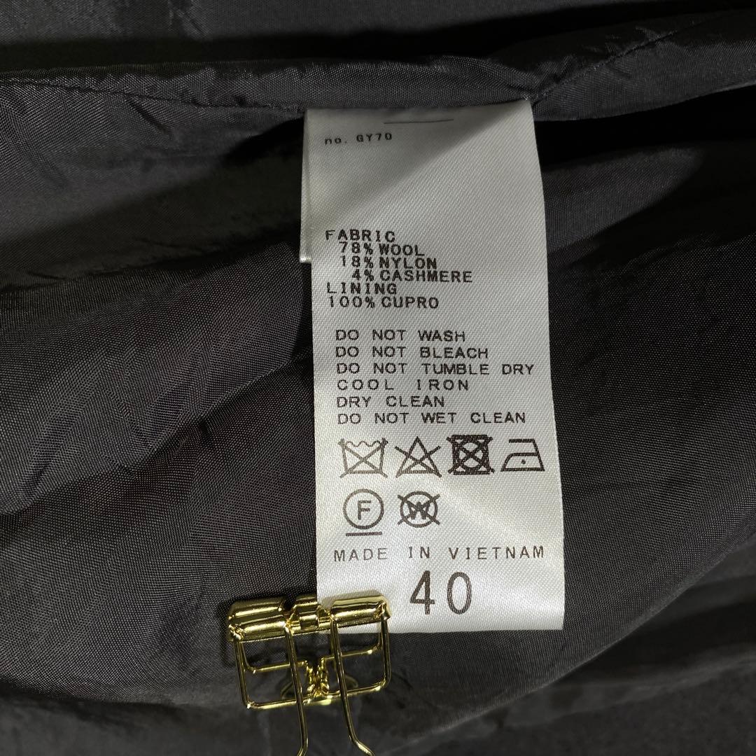 完売品♡Noble カシミヤ MTRチェスターディテールVカラーコート