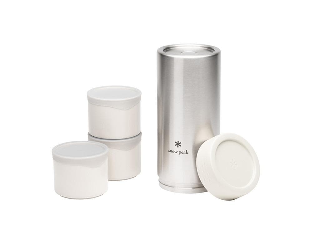 みっちゃん） peak 保温可能弁当箱　トバチ３　 ホワイト