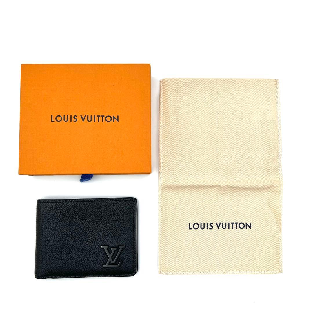 【箱・袋付】ルイヴィトン アエログラム ミュルティプル 二つ折り財布 札入れ