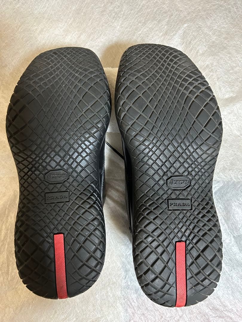 PRADA S P OＲTブラックレザー ビブラムソール　27.5 箱付き