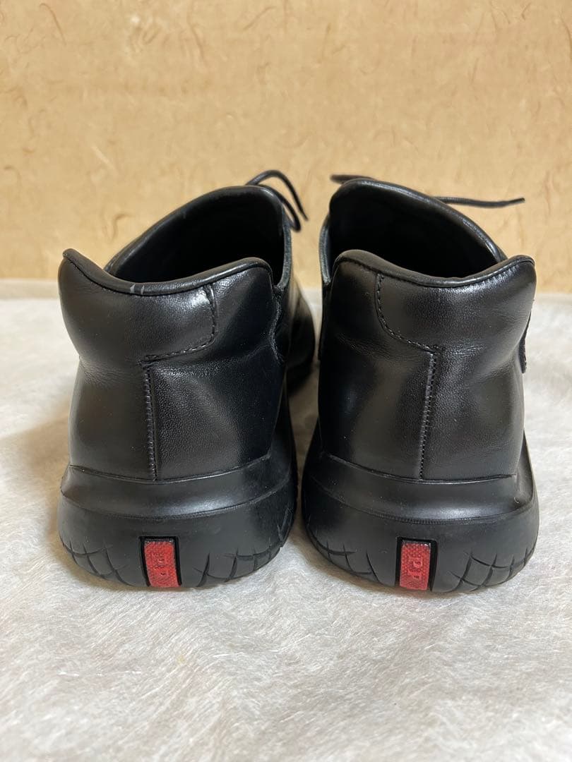 PRADA S P OＲTブラックレザー ビブラムソール　27.5 箱付き
