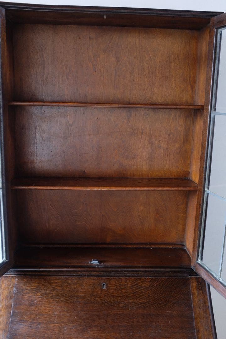 イギリス アンティーク 家具 ビューロー1930 オーク材キャビネット 店舗什器