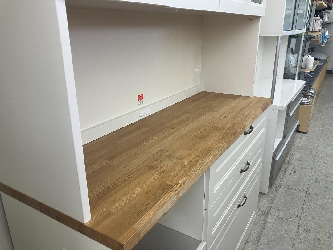 ユーアイ 食器棚 リアン カントリー風 ホワイト