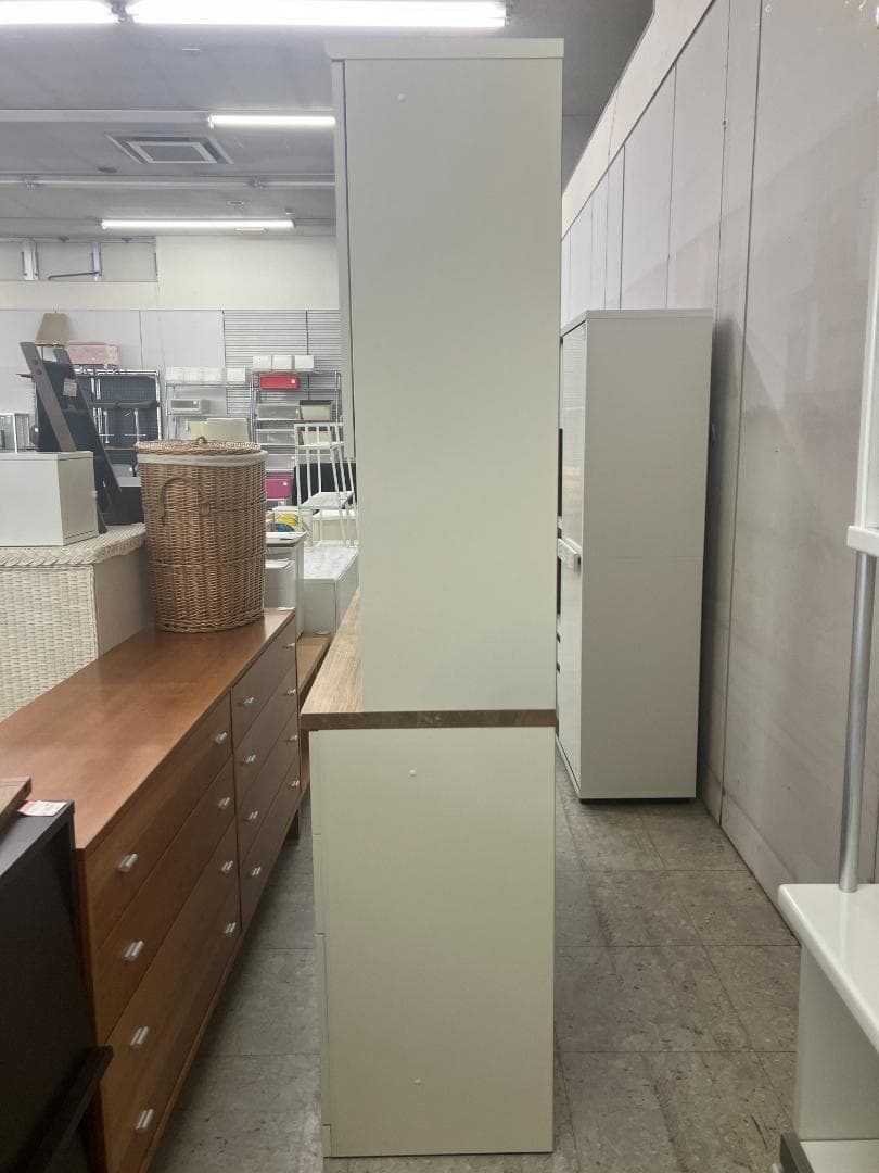 ユーアイ 食器棚 リアン カントリー風 ホワイト