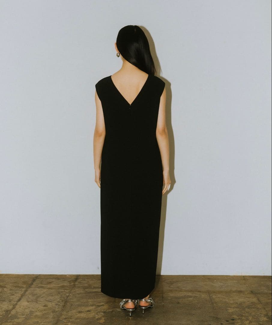 ANDRESD アンドレスド glossy multi ruffle dress