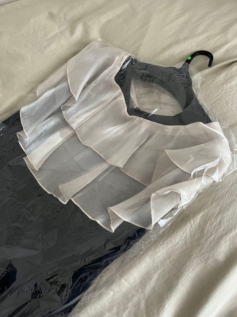 ANDRESD アンドレスド glossy multi ruffle dress