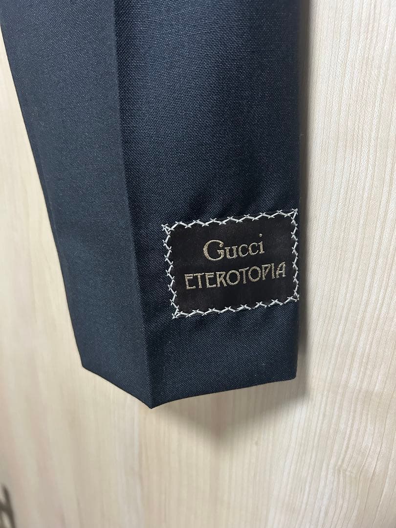 GUCCI　20SS プレーンロゴパンツ ブラック