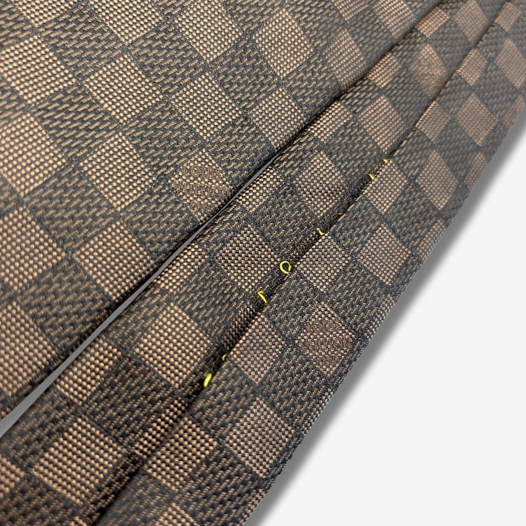 LOUIS VUITTON シルクネクタイ ダミエ柄 モノグラム ブラウン
