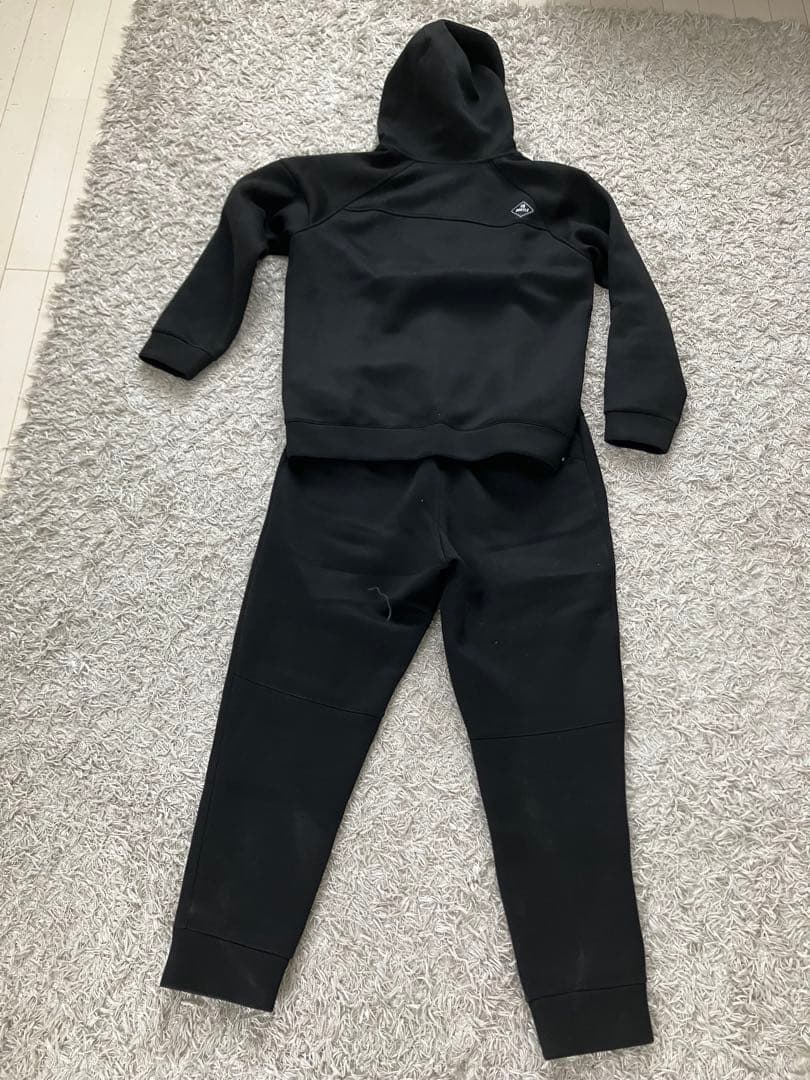 【バートル】エアーテックフーディ・パンツ上下（上L・下XL）★黒 Burtle