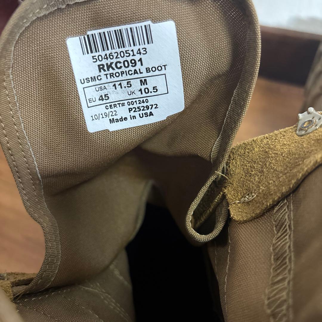 未使用　米軍実物　ROCKY USMC TROPICAL BOOT 29.5cm