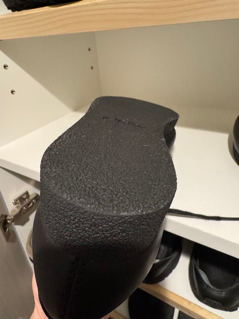 クラークス　ワラビー　ブラックレザー　ブーツ