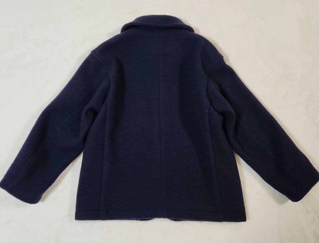 【美品】DANTON ダントン ウールモッサコート ネイビー