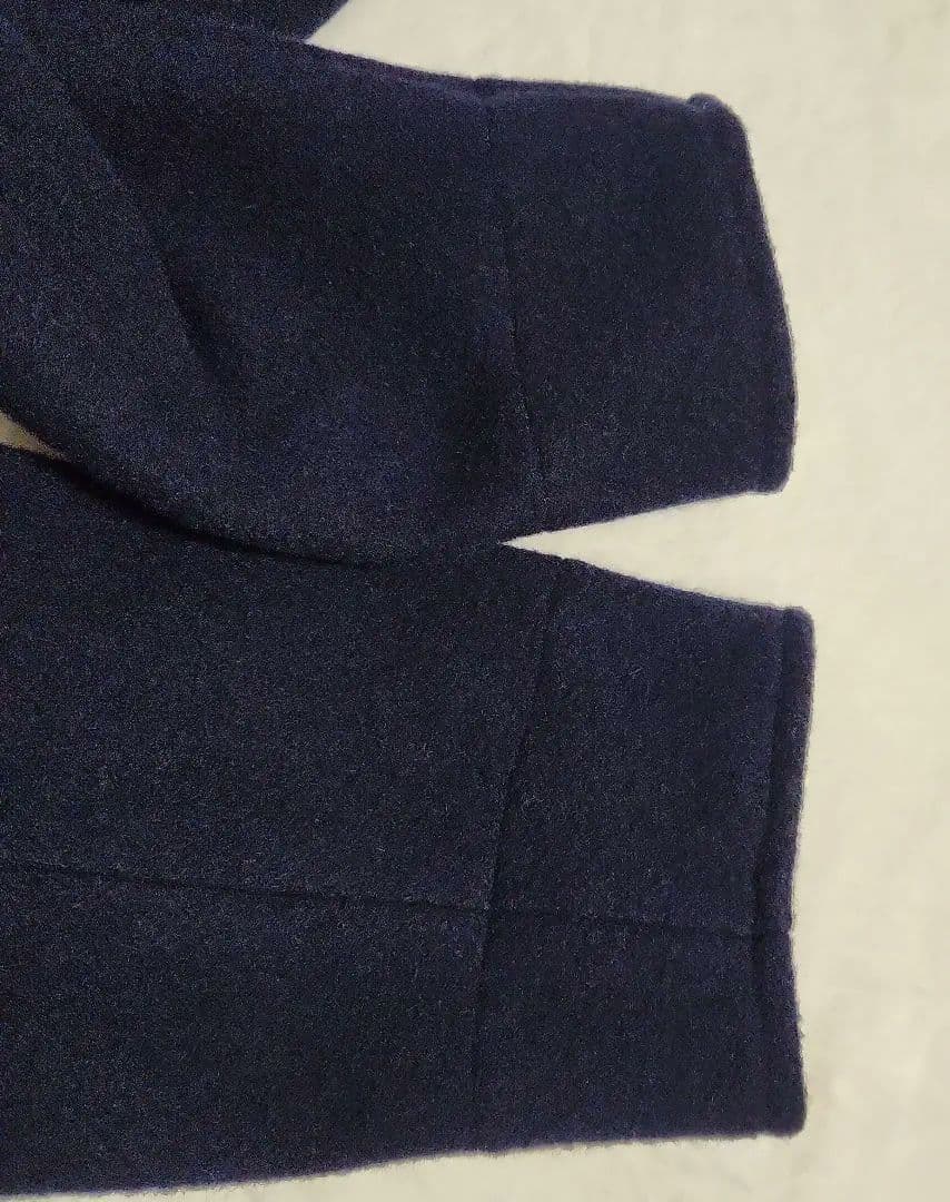 【美品】DANTON ダントン ウールモッサコート ネイビー