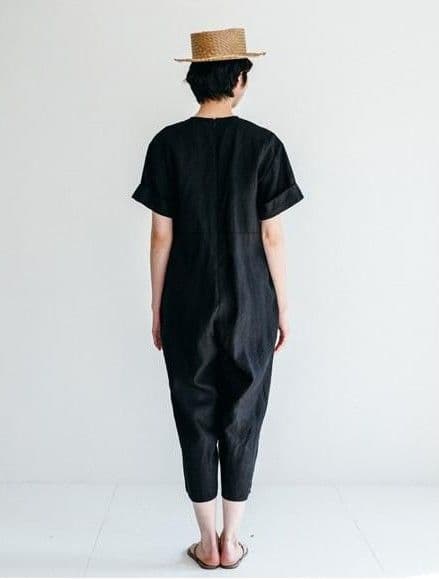 fog linen work カタリナ リネン100% オールインワン