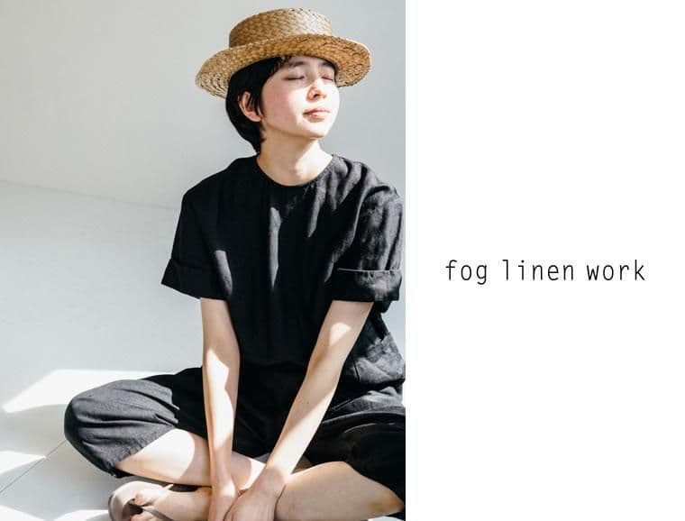 fog linen work カタリナ リネン100% オールインワン