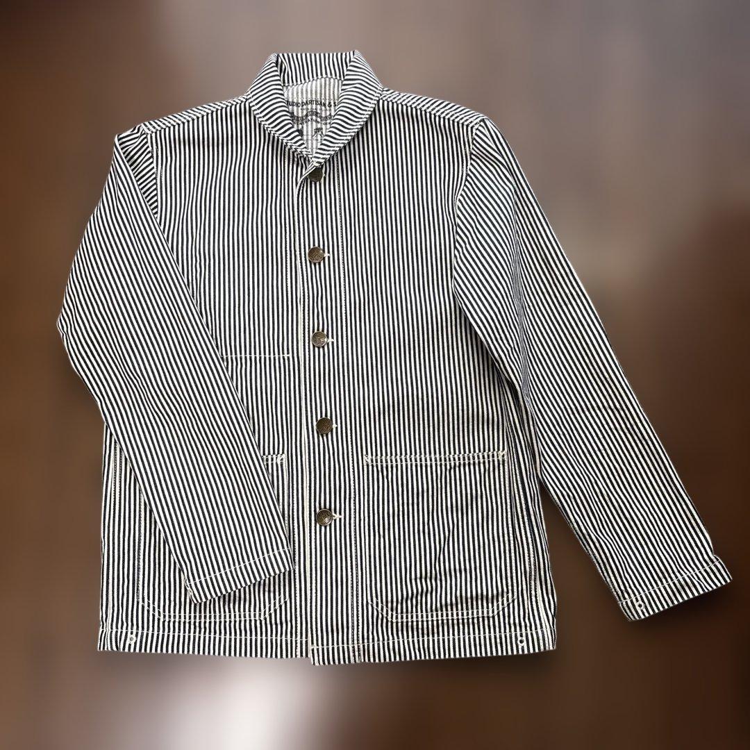 STUDIO D’ARTISAN & SA ヒッコリー カバーオール サイズ L