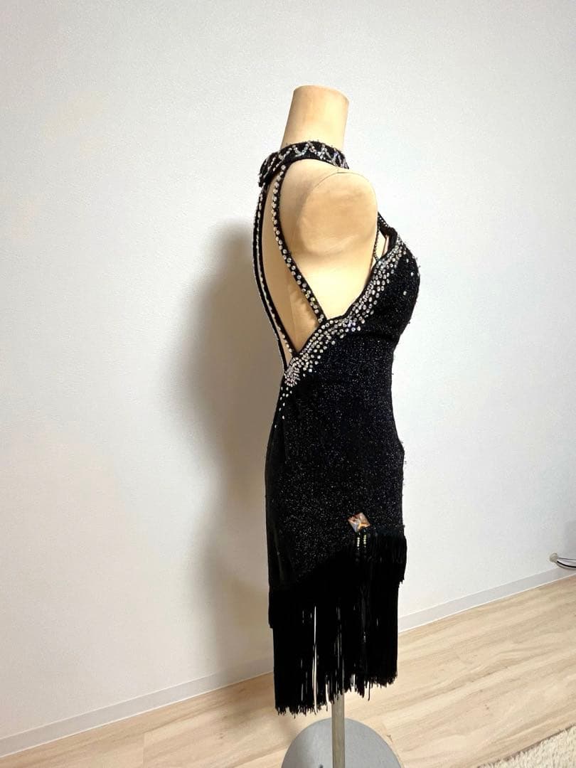 私の誕生日お値下げ！⭐️黒のフリンジのラテンドレス