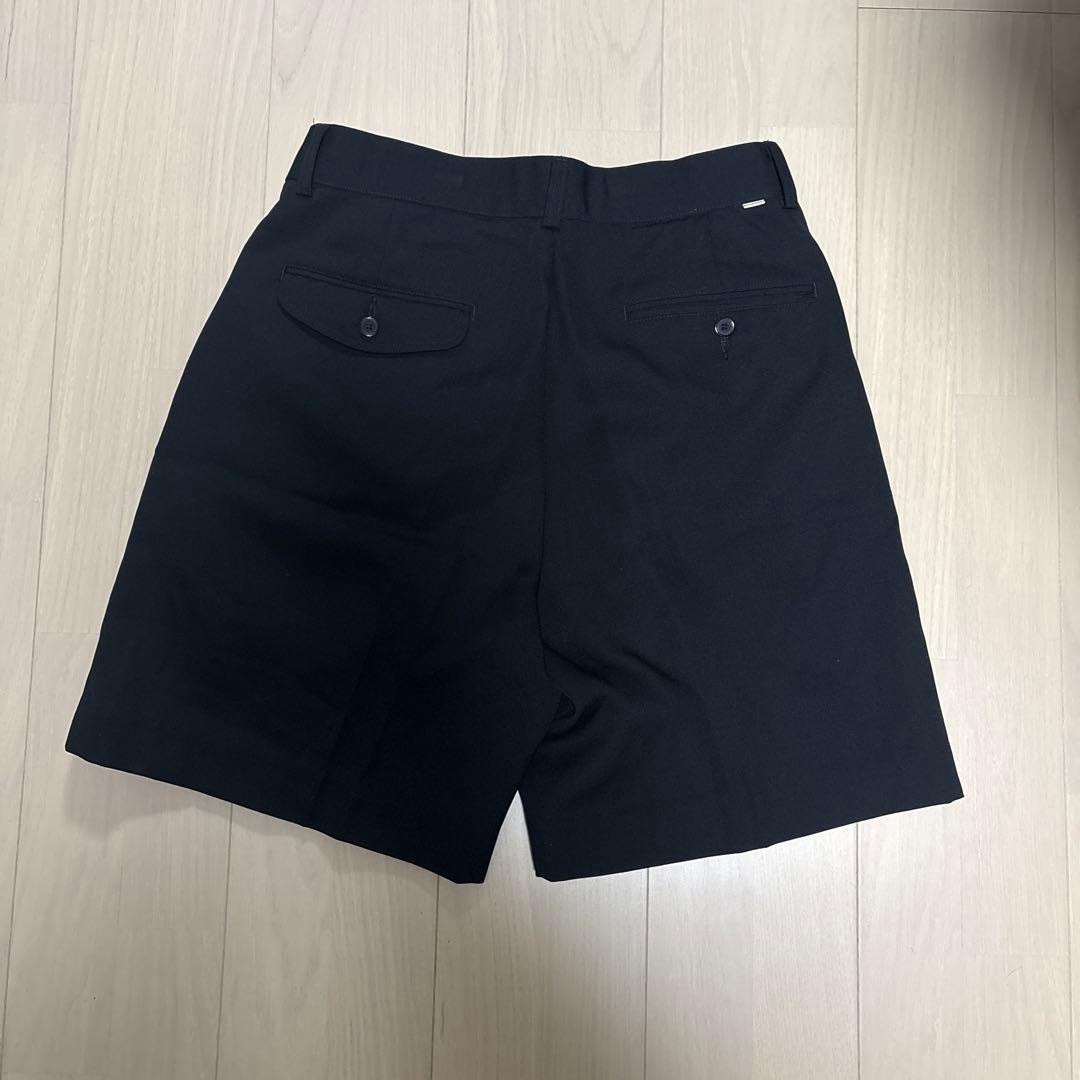 ovy GRAMPIANS WOOL 2TUCK WIDE SHORTS Ｌ