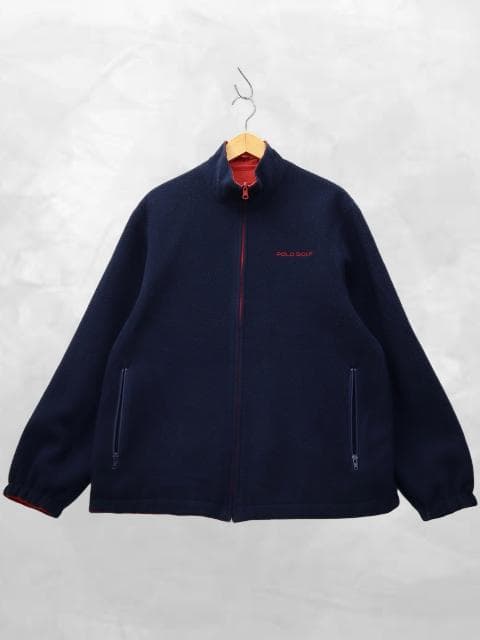 ポロゴルフ ラルフローレン ジップアップ リバーシブル フリース ジャケット M
