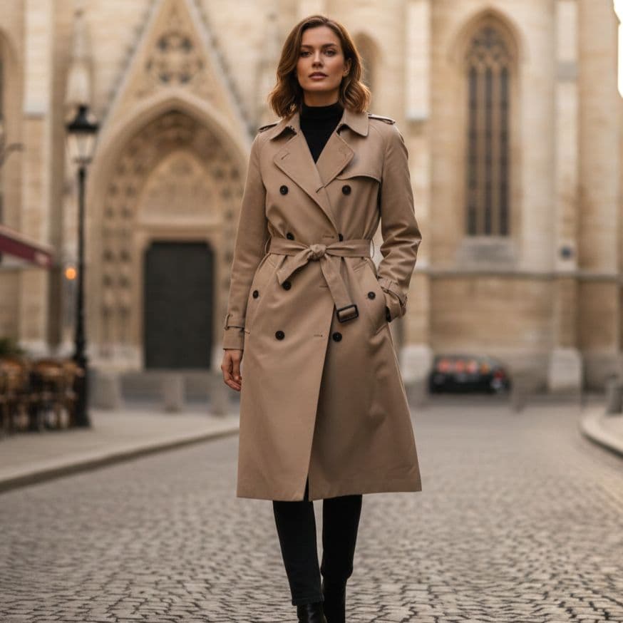 マッキントッシュ【美品】40 トレンチコート ベルト　ブラウンベージュ