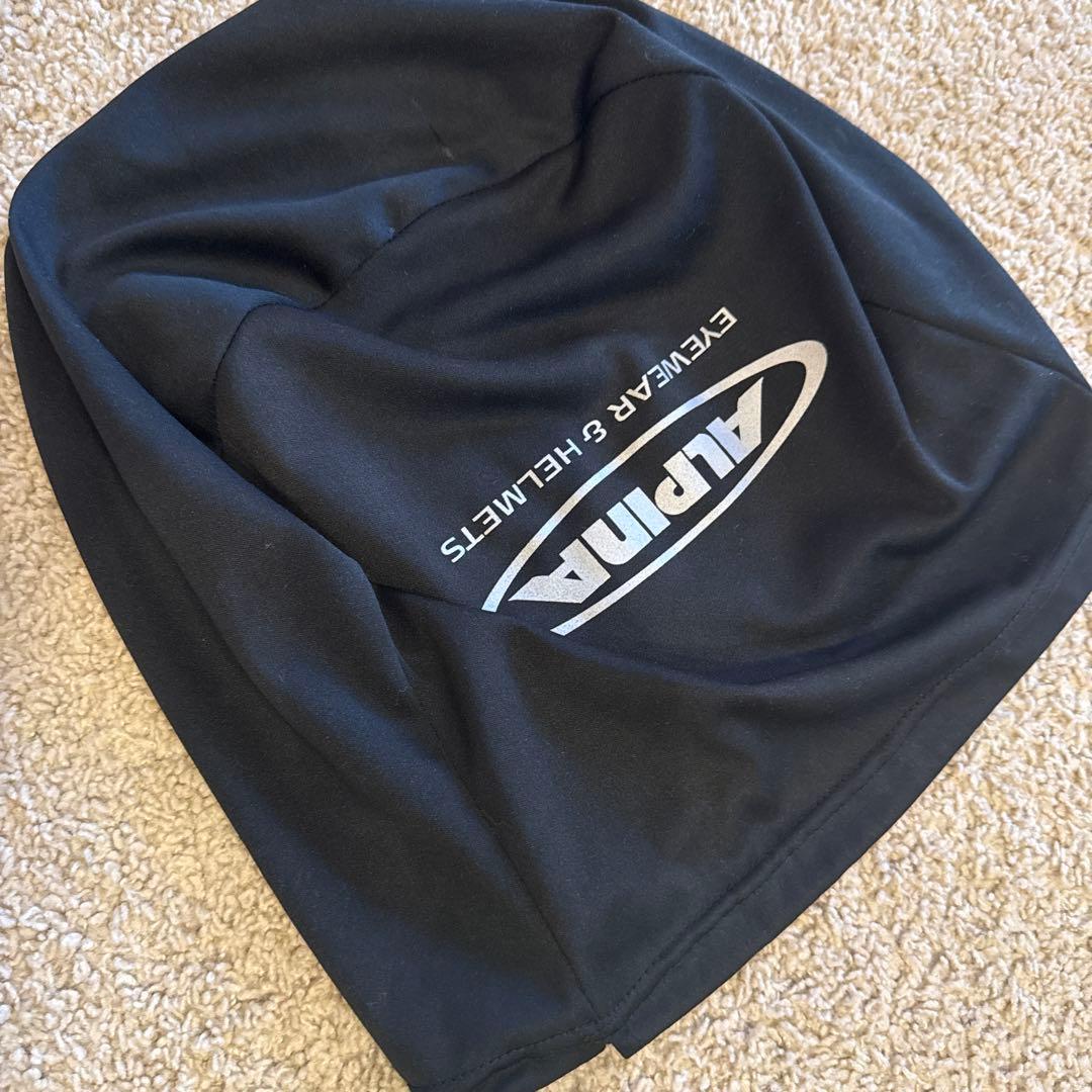 ALPINA バイザー付き　黒 スキー ヘルメット