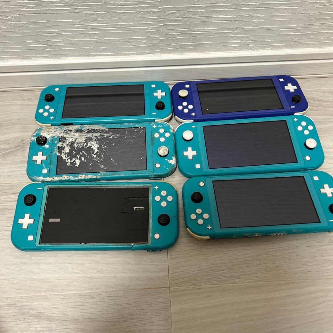 【人気ゲーム】任天堂ゲームSwitchライト　6台中古まとめ売り　ジャンク　激安