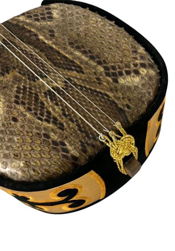 沖縄三味線 蛇革 強化張り