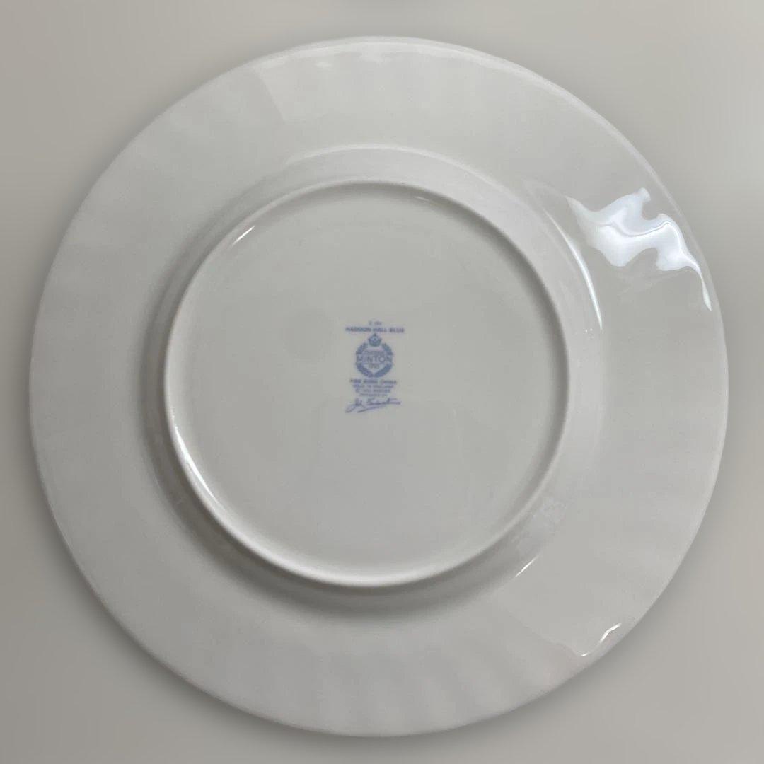 ミントン 20cm プレート 5枚 ハドンホール ブルー　皿