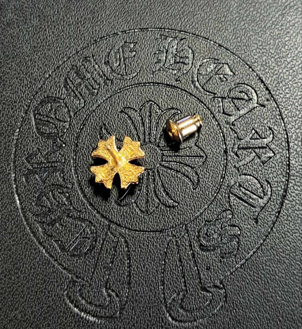 CHROME HEARTS CHプラス スタッド ピアス 22K サファイア1ｐ