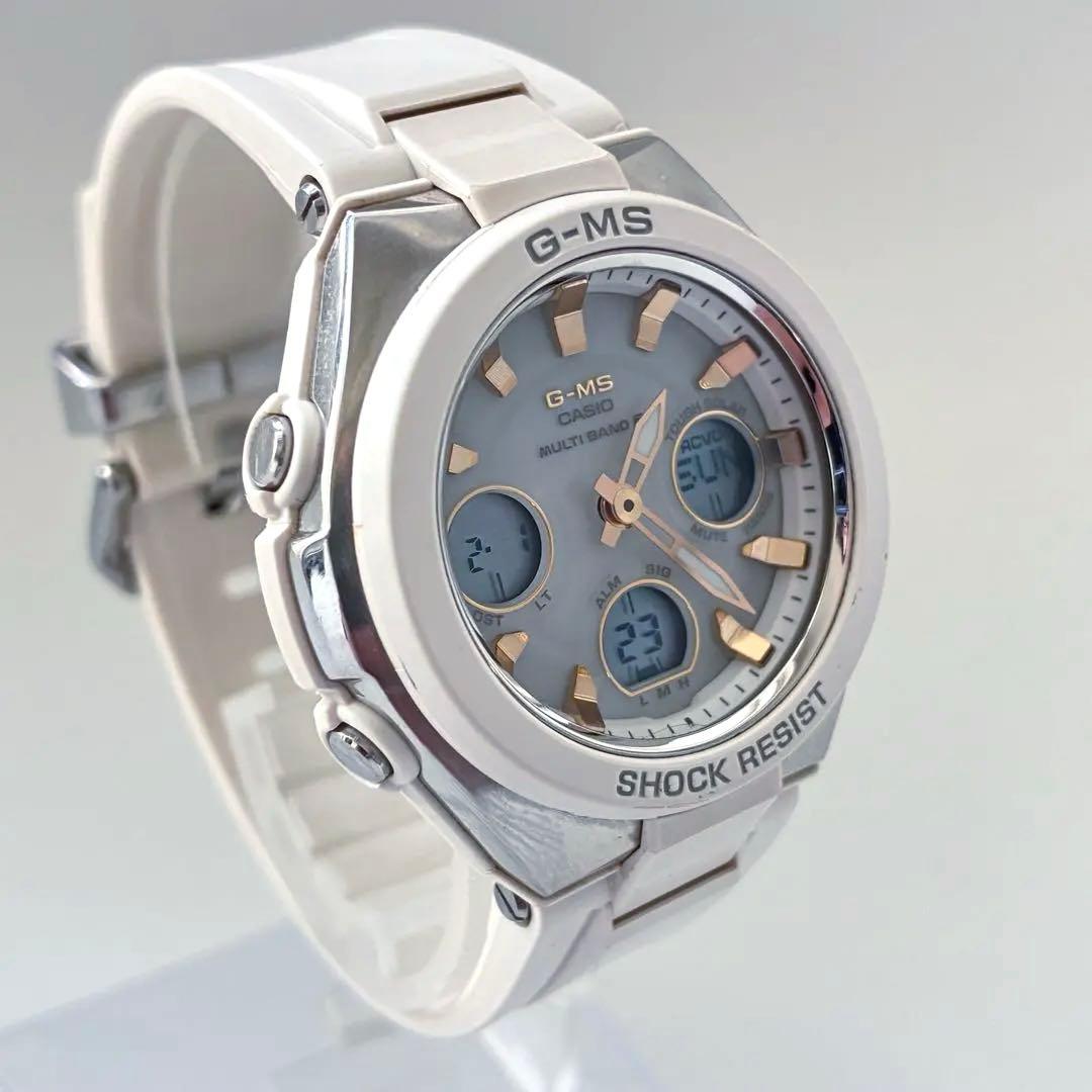 CASIO G-MS baby-g MSG-W100 ホワイト 電波ソーラー