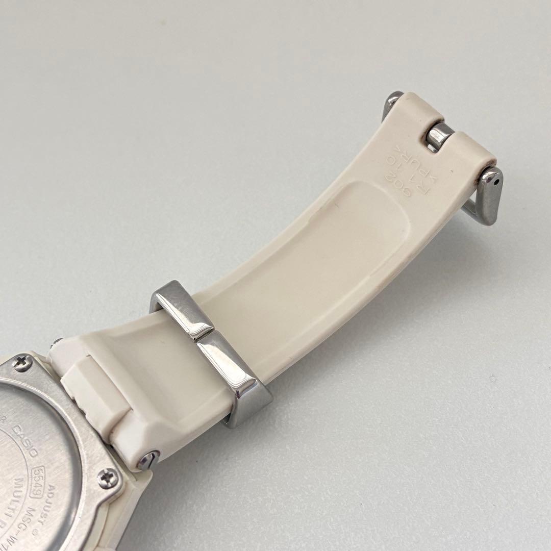 CASIO G-MS baby-g MSG-W100 ホワイト 電波ソーラー