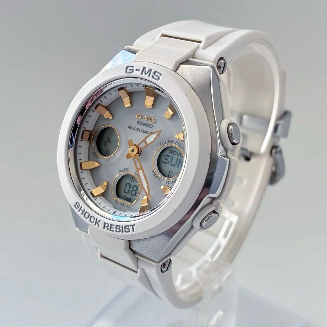 CASIO G-MS baby-g MSG-W100 ホワイト 電波ソーラー