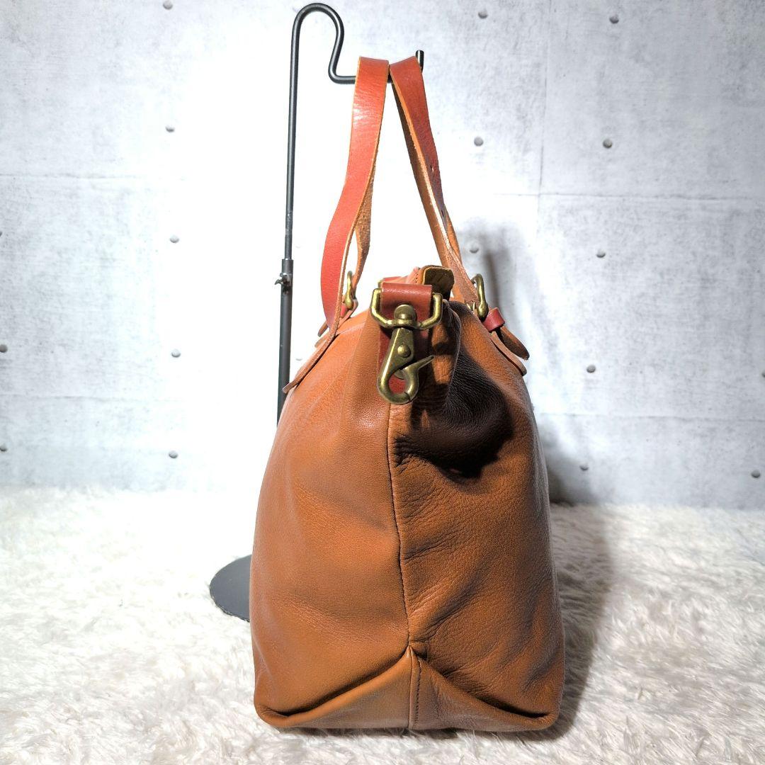 【激レア 美品】クレドラン　2WAY　ボストンバッグ　ビジネス　ユニセックス　茶