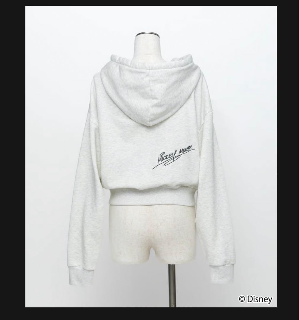 wcjミッキーマウス フードパーカー グレー