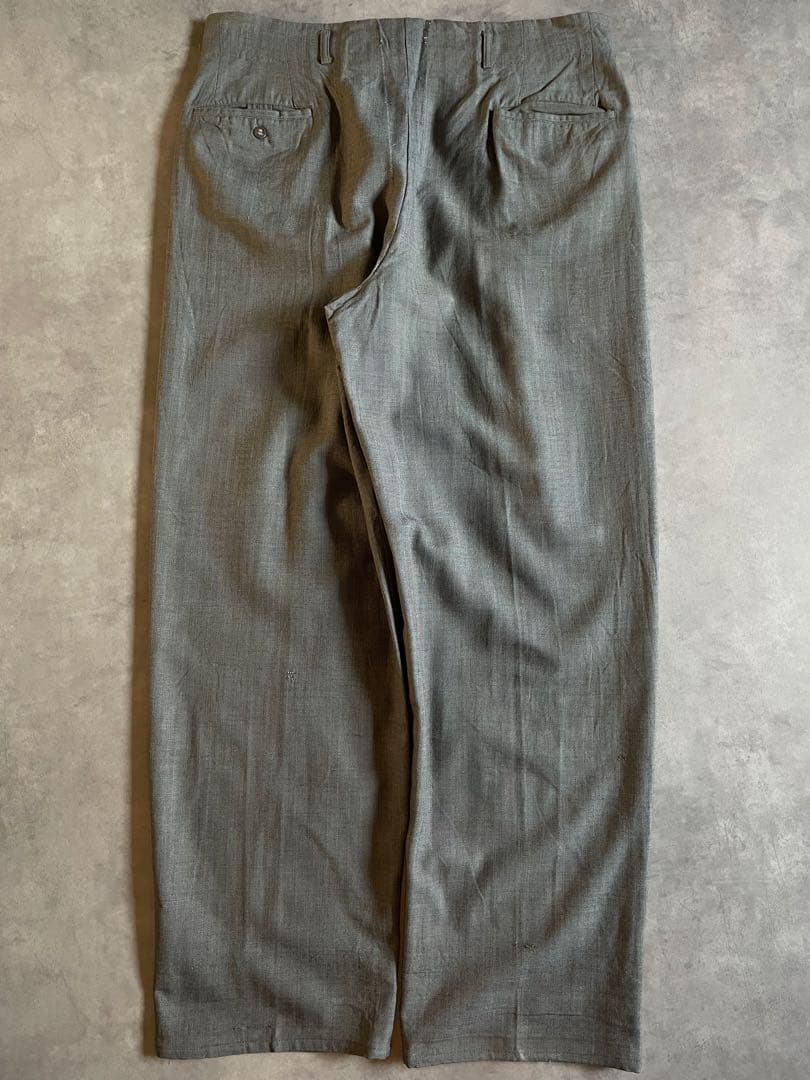 ニ*チ様 50s ウール HBT ワイドスラックス