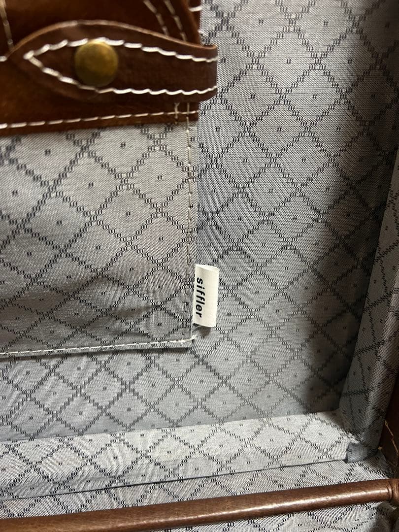 【レア美品】本革 ユーラシアトランク レトロ　キャリーケース ブラウン